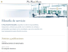Tablet Screenshot of perezcalzadilla.com